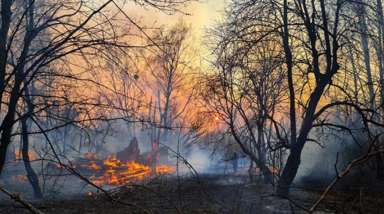 Гарь чернобыльского пожара подбирается к России - «Украина»