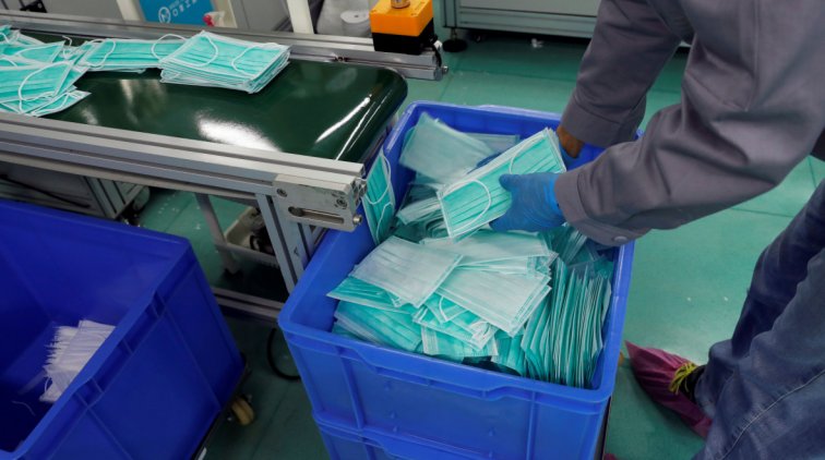 Китай поставит в Россию 80 млн масок в ближайший месяц - «Новости дня»