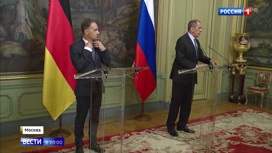 Вести в 20:00 Главы МИД РФ и ФРГ осудили попытки США сорвать строительство "Северного потока-2" - «Телеканал «Россия»