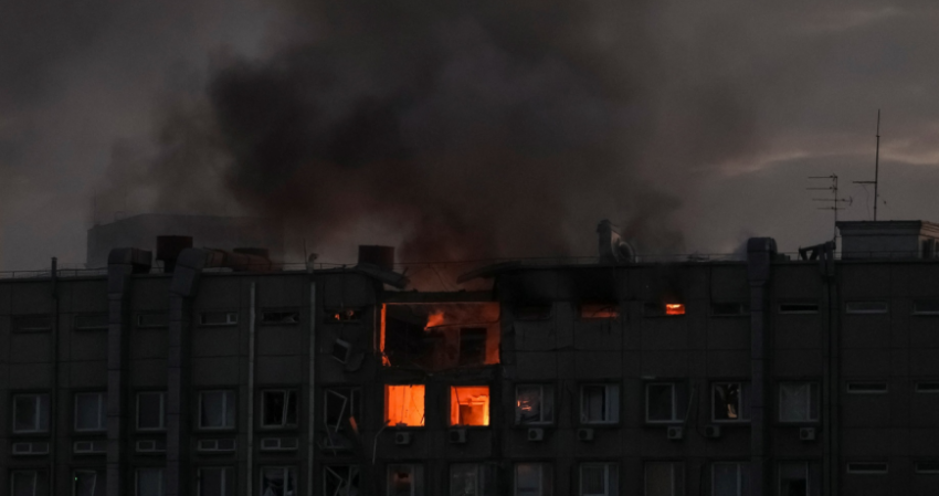 Российские дроны-камикадзе нанесли несколько ударов по Киеву