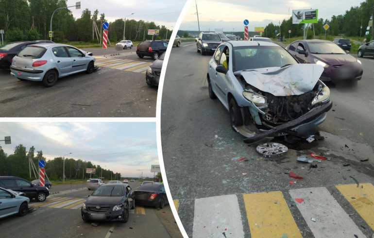 Один человек пострадал в массовом ДТП под Челябинском