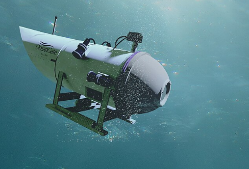 Опубликованы кадры с погружением погибшего батискафа «Титан» к «Титанику»