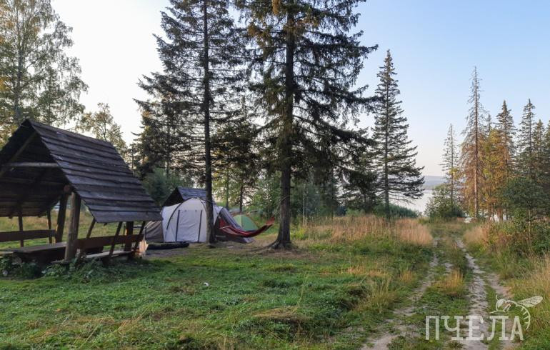 В палатку на Увильдах, где отдыхала женщина, въехала иномарка