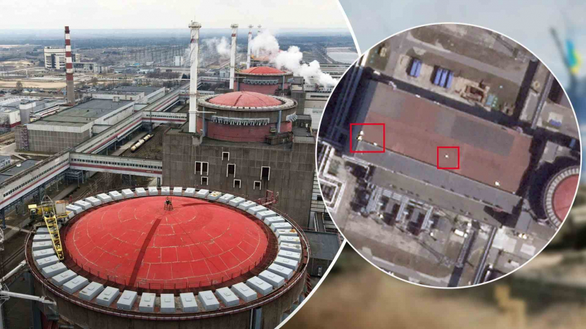 Спутник обнаружил странные объекты на крыше энергоблока Запорожской АЭС