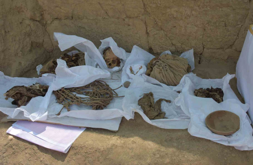 Необычная находка в Перу: мумия с кусочками кожи и волос