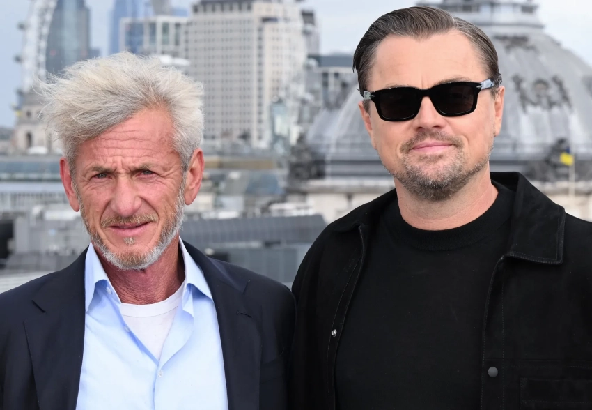 Леонардо ДиКаприо и Шон Пенн вышли в свет в Лондоне — без своих молодых девушек