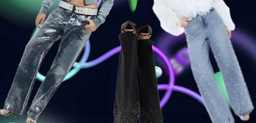 Блеск на каждый день: как носить джинсы с пайетками этой зимой