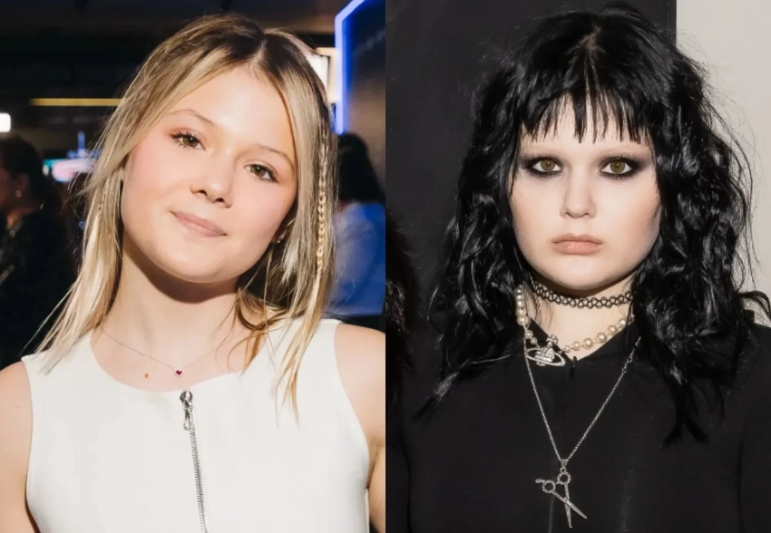 Чёрные волосы, smokey eyes и шипы: младшая дочь певицы Глюкозы кардинально сменила имидж