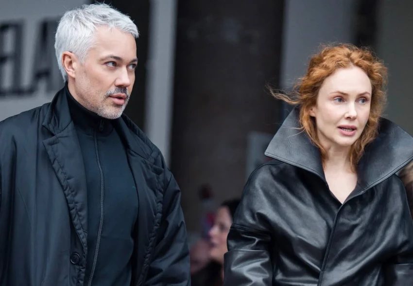 Александр Рогов и Ольга Карпуть (с новым цветом волос) проводят время на Неделе моды в Париже