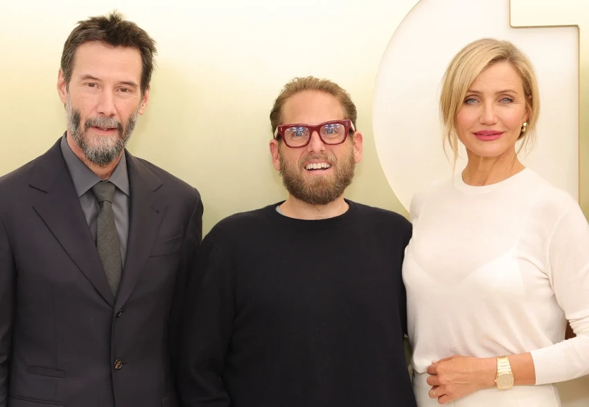 Кэмерон Диас, Киану Ривз, Аня Тейлор-Джой, Джеcсика Бил и Колин Фаррелл на мероприятии Apple TV