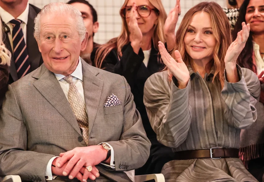 Неделя моды в Лондоне: король Карл III впервые посетил модный показ — сразу после ареста брата, экс-принца Эндрю