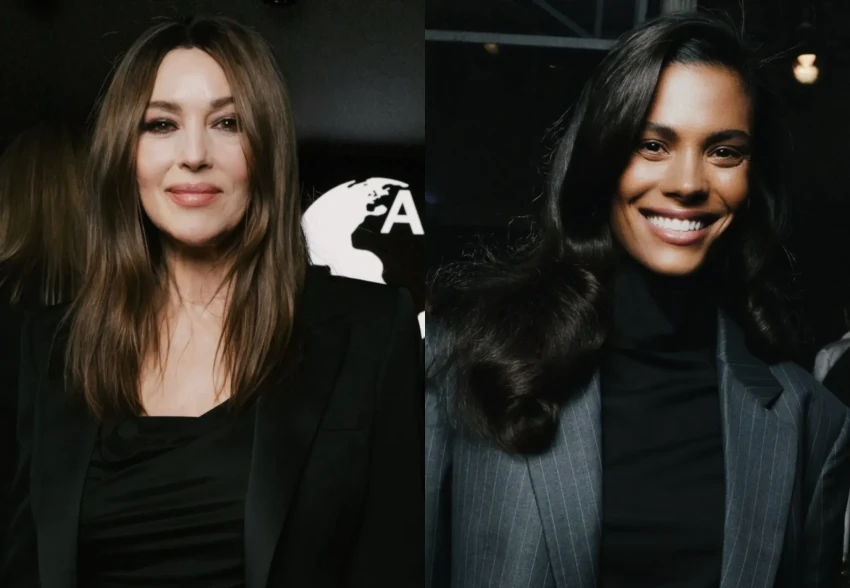 Экс-супруги Венсана Касселя Моника Беллуччи и Тина Кунаки встретились на гала-вечере в Париже